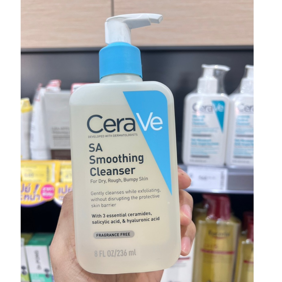 CeraVe SA Cleanser cerave sa smoothing cleanser โฟมล้างหน้า เซราวี เจลล้างหน้า ลดสิว เซราวี