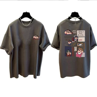 เสื้อยืดแขนสั้นผู้หญิงแฟชั่นฤดูร้อนมาใหม่ oversize เสื้อผ้าสาวอวบวัยรุ่นน่ารัก เสื้อโอเวอร์ไซส์เกาหลี พิมพ์ลายการ์ตู