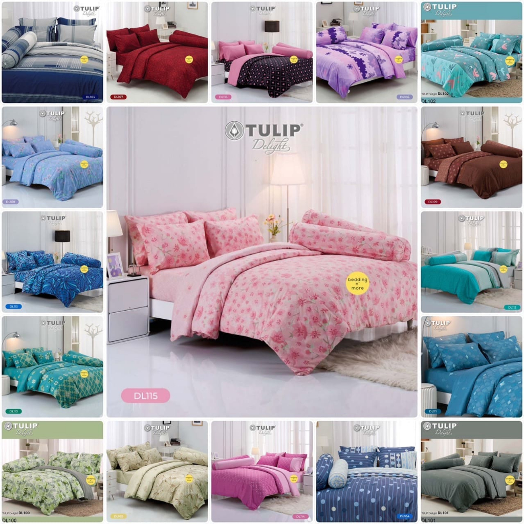 Tulip delight ผ้าปูที่นอน + ผ้าห่มนวม 3.5 5 6 ฟุต Printed Collection Part2 DL116 DL115 DL114 DL113 DL101 DL100 DL102
