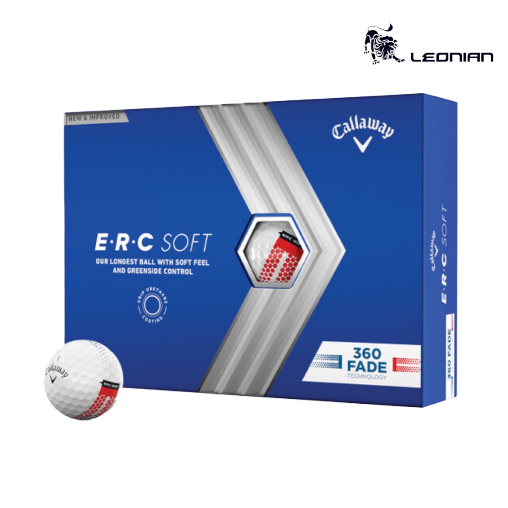 ลูกกอล์ฟ Callaway New E.R.C Soft 360 Fade Golf Ball 2023