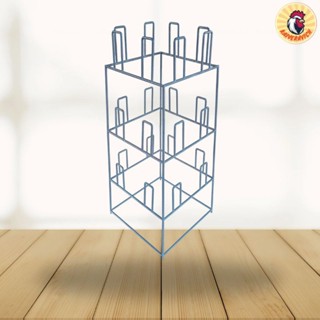 ชั้นวางรองเท้า ที่แขวนรองเท้า 12 คู่ ชิ้นงานเหล็กเส้นเต็ม ไม…