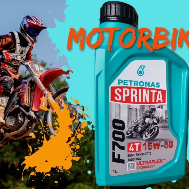 น้ำมันเครื่อง กึ่งสังเคราะห์แท้100% (SEMI SYNTHETIC) ทนร้อน ปิโตรนาส PETRONAS F700 15w50 1ลิตร รุ่นใหม่ล่าสุด