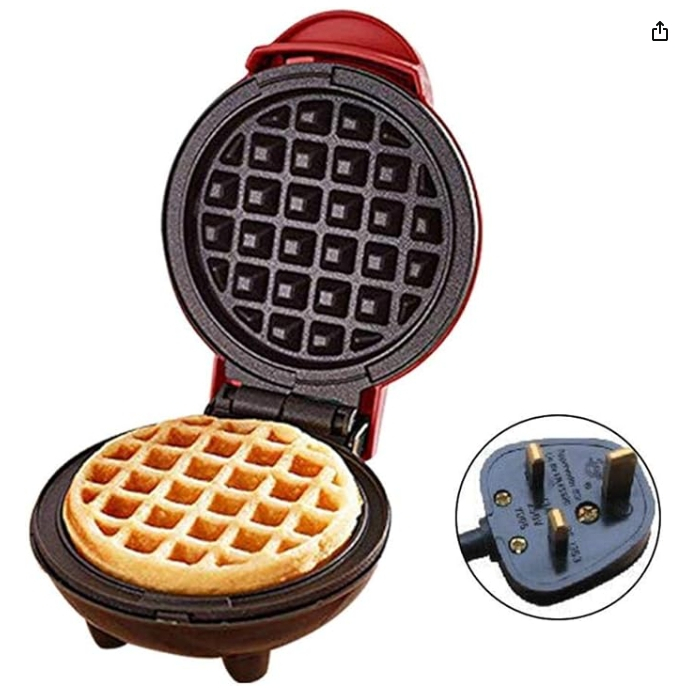 Waffle Maker, Pancake Maker, Mini Waffle Iron Machine, Electric Cake Maker for Pancakes Cookies, Non