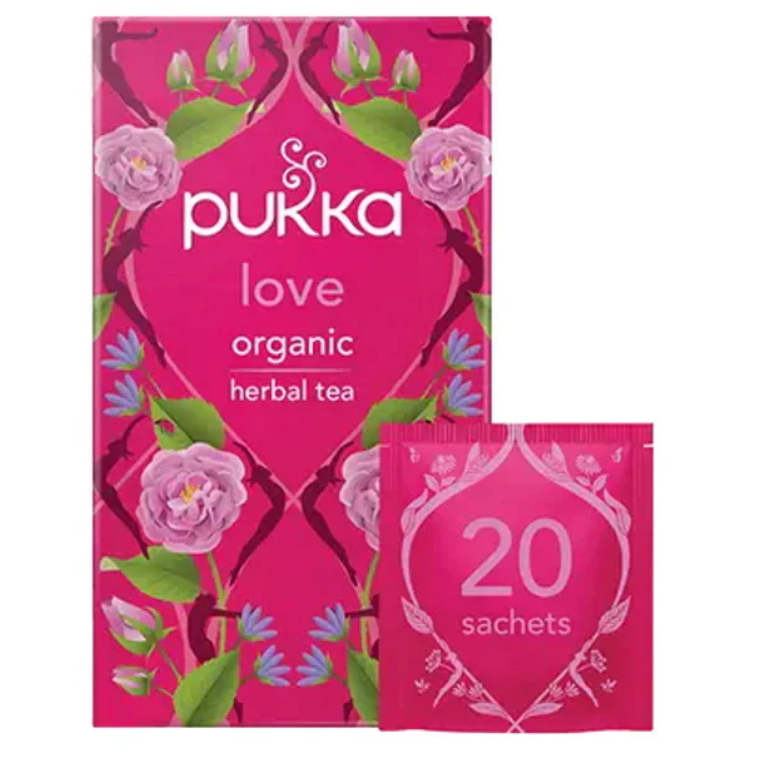 Pukka Love with rose, chamomile and lavender 20 tea bags