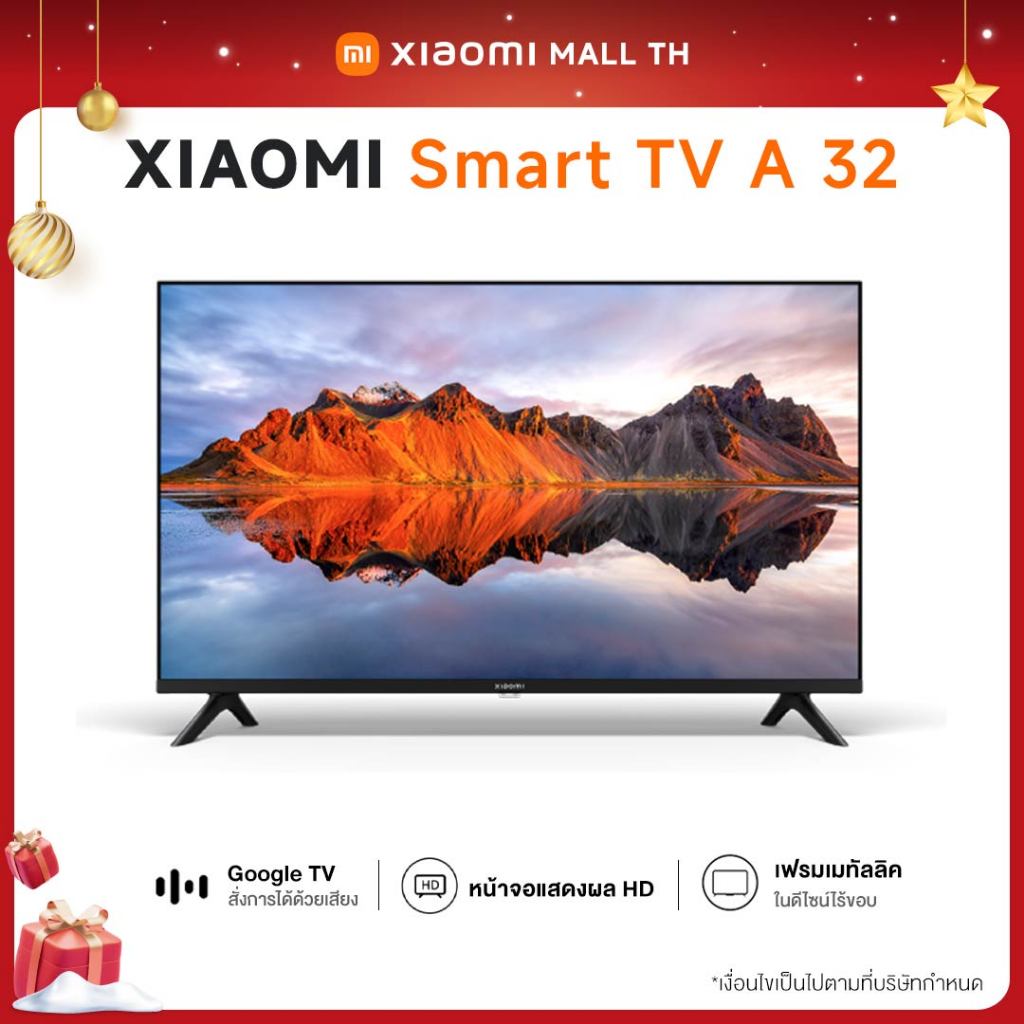 Xiaomi Smart TV A 32/43/ HD Google สมาร์ททีวี การออกแบบไร้ขอบ ดิจิตอลทีวี Google Netflix Youtube Dolby Vision