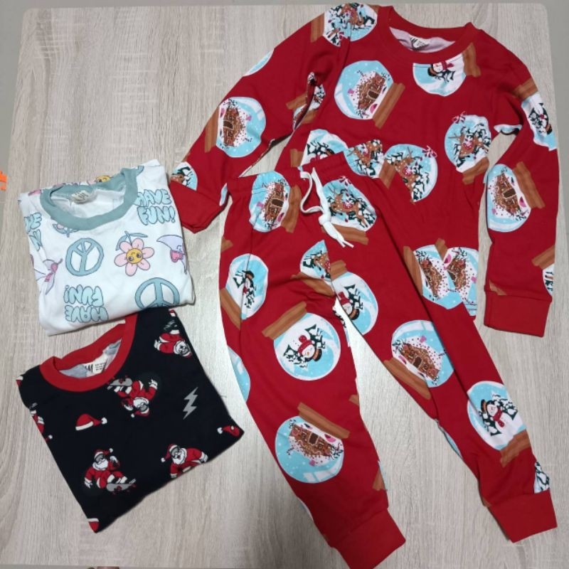 ชุดเซ็ต เด็กชายเด็กหญิง แขนยาว ขายาว size 2T-8T ผ้าคอตตอนนุ่มใส่สบาย (THM)  🐻