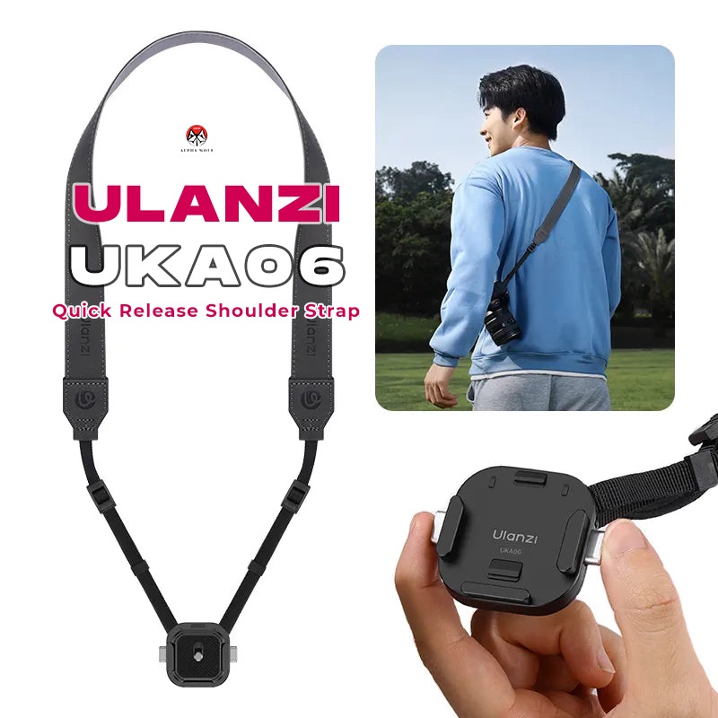 Ulanzi UKA06 Shoulder Strap Quick Release Kit สายคล้องกล้องพร้อมเพลทฐานกล้อง และสายคล้องคอ
