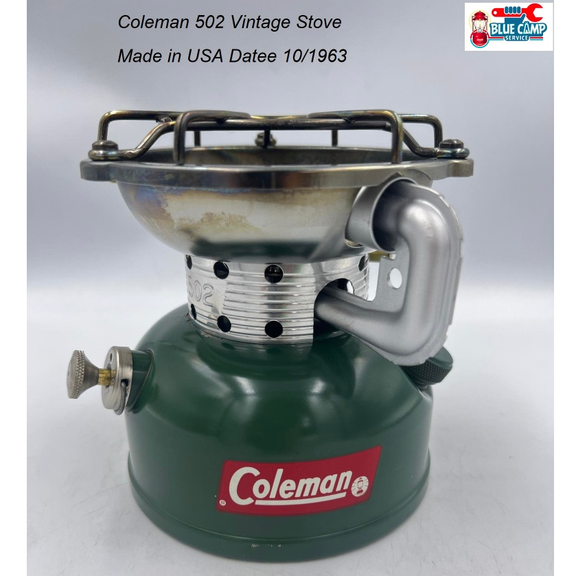 เตาน้ำมัน Coleman Vintage Stove รุ่น 502-700 Green วาล์วแดง made in USA ผลิต 10/1963