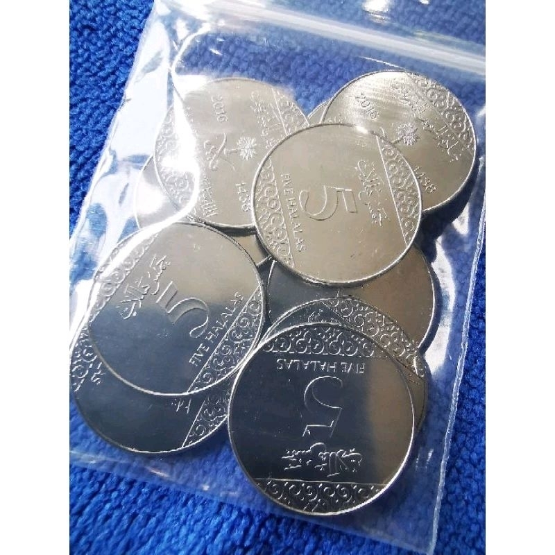 เหรียญ​ซาอุดีอาระเบีย​ Saudi​ Arabia, 5 Halalas,​ไม่​ผ่าน​ใช้​ UNC, #​2994 ราคา ถูกที่สุด ดีลบีเคเค แกลเลอรีภาพที่ 4