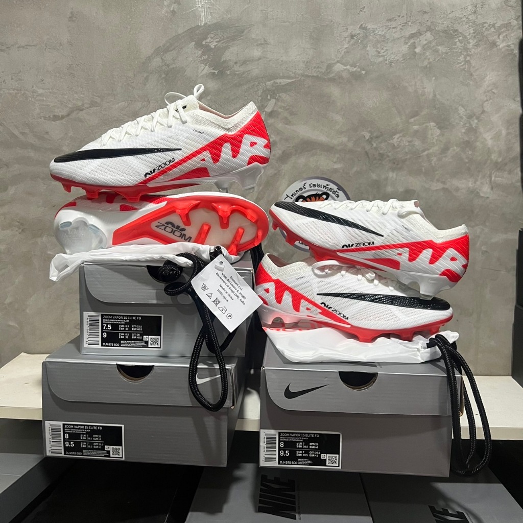 Nike Ready Pack Zoom Mercurial Vapor15 Elite รองเท้าฟุตบอล ไนกี้ ตัวท็อปปุ่ม AG/FG หญ้าเทียม/จริง