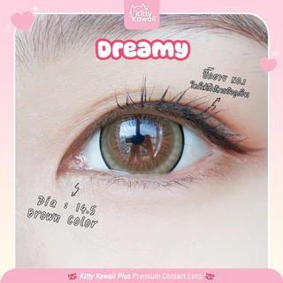 คอนแทคเลนส์ Dreamy Brown / Gray / Black (Kitty Kawaii) ขนาดบิ๊กอาย 💖 ขายดีมาก🥇