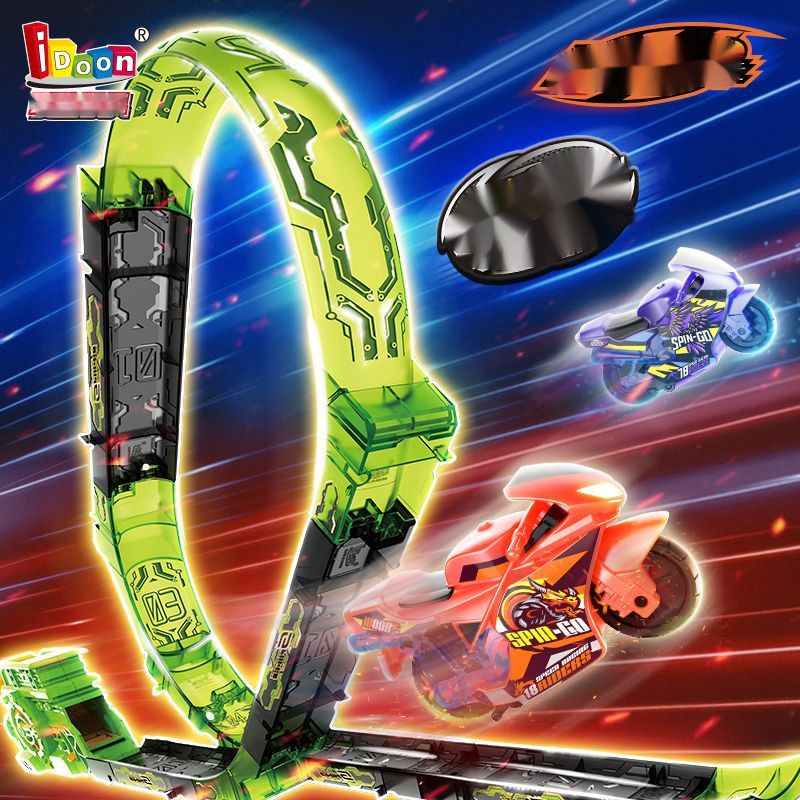 รักการย้ายรถจักรยานยนต์สุนัข Sogou TRACK Car ของเล่นเด็กเด็กชายชุดเต็มดึงกลับรถเฉื่อย