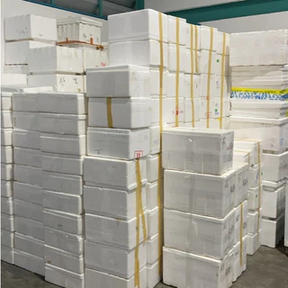 (1) กล่องโฟม5-6กิโล ใบละ23บาท (ยกชุด10กล่อง) กล่องโฟมมือสอง กล่องโฟมเลี้ยงปลา กล่องโฟมปลูกผัก