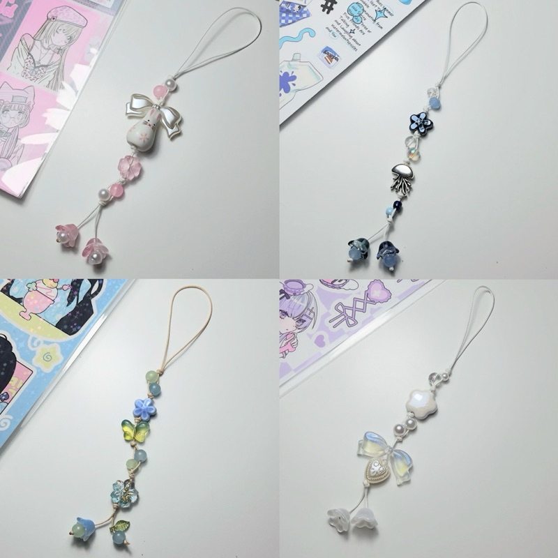 สายคล้องโทรศัพท์เชือกถัก (เชือกเกาหลี) - Phone Charm