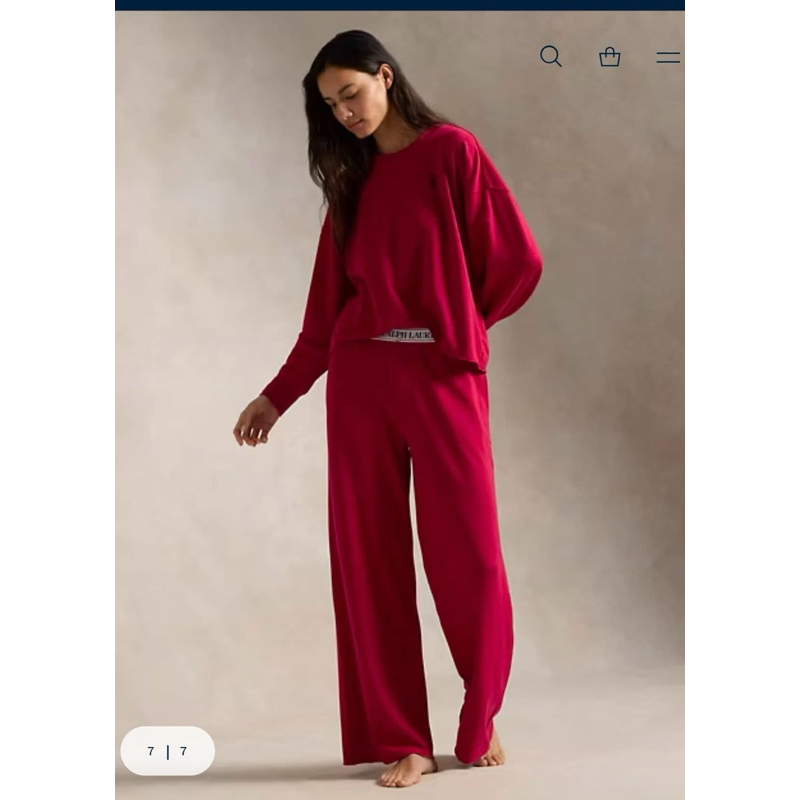 POLO ชุดเซ็ตขายาว ผ้ายืด ผ้านุ่ม ละมุนมาก กางเกงเอว elastic ทรงขากระบอก