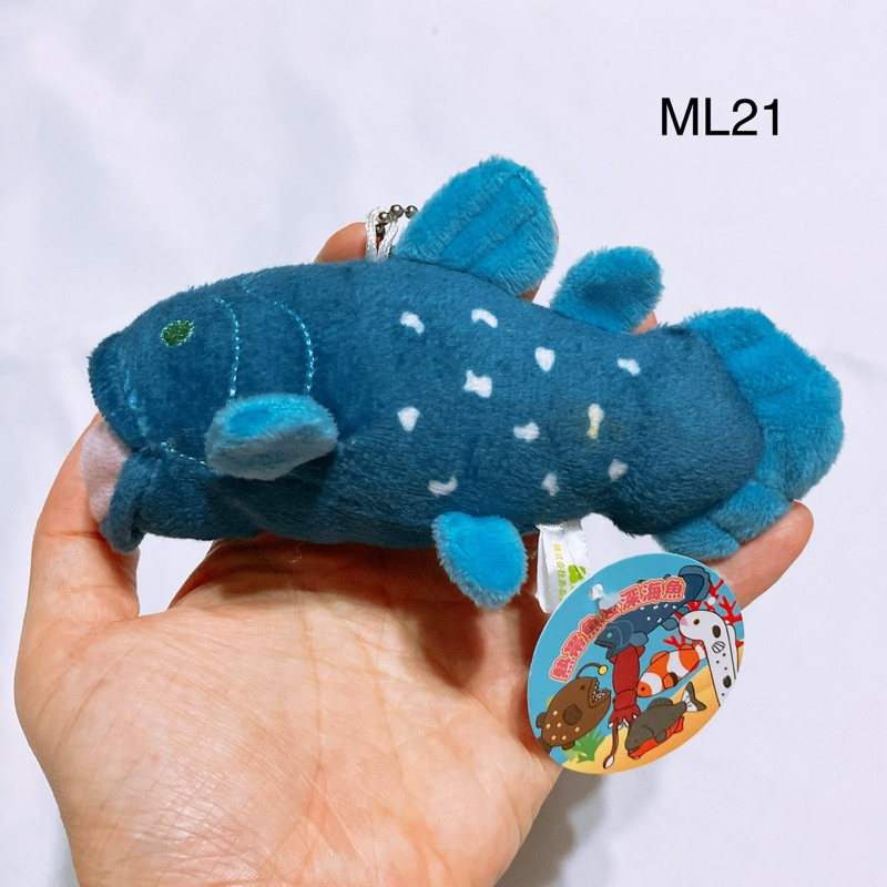 พวงกุญแจ ตุ๊กตา ปลา ดึกดำบรรพ์ ซีลาแคนท์ Coelacanth เนื้อมาช