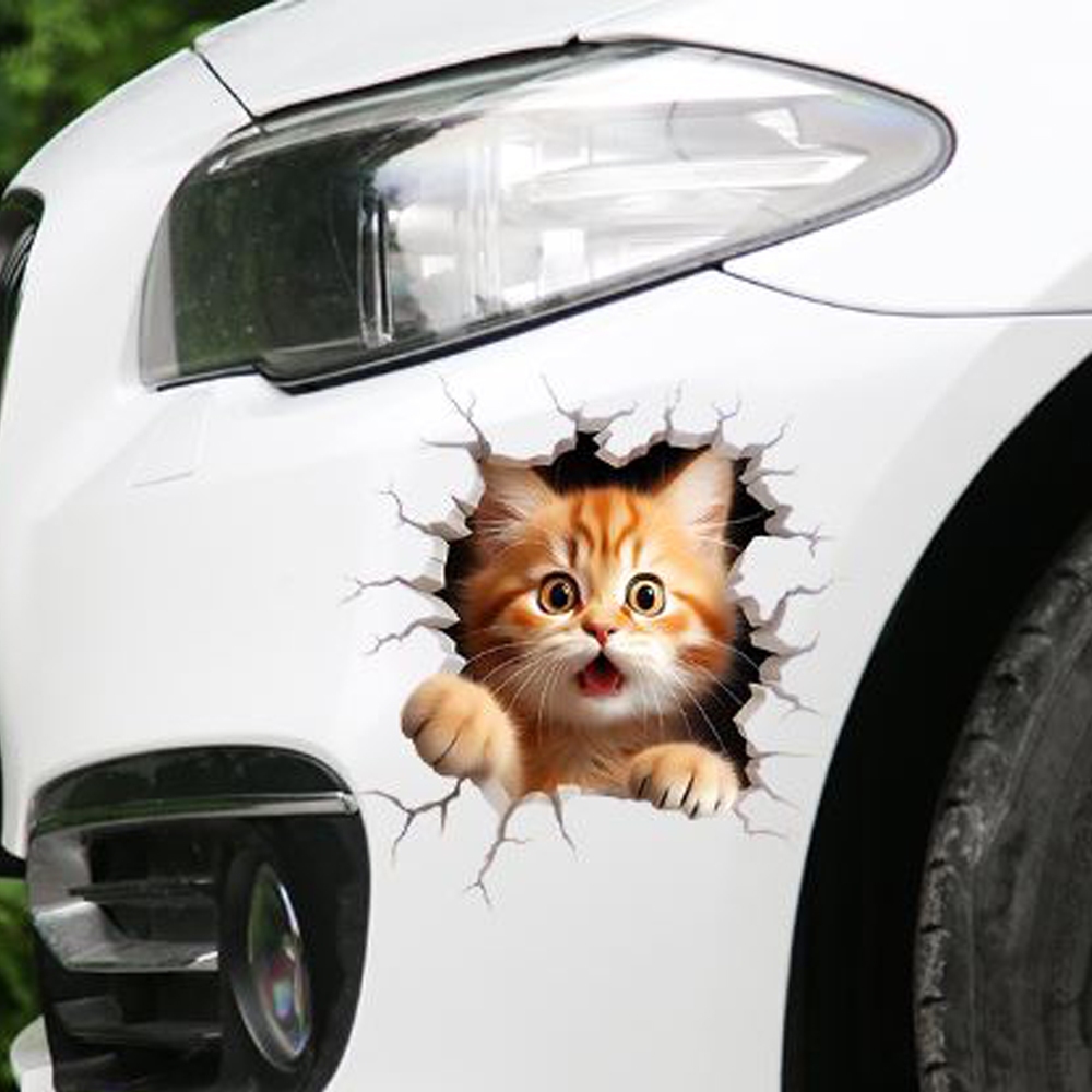 (ส่งจากไทย) สติกเกอร์แมวน่ารัก กันน้ํา ลายแมวตลก สติ๊กเกอร์ติดรถ ติดแอร์ ติดโน้ตบุ๊ค สติ๊กเกอร์ตกแต่ง สติ๊กเกอร์ปิดรอย - รูปที่ 3