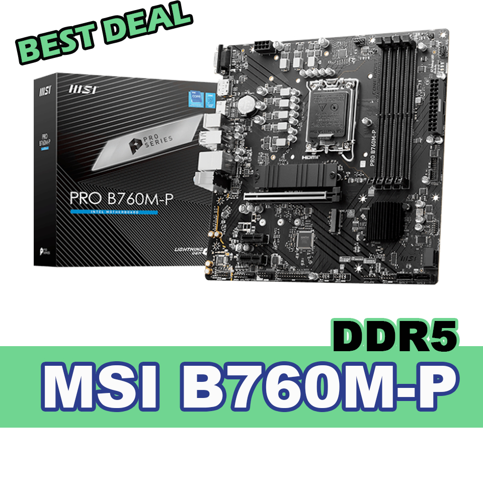 MAINBOARD MSI PRO B760M - P DDR5 SOCKET LGA 1700 เมนบอร์ด MICRO-ATX