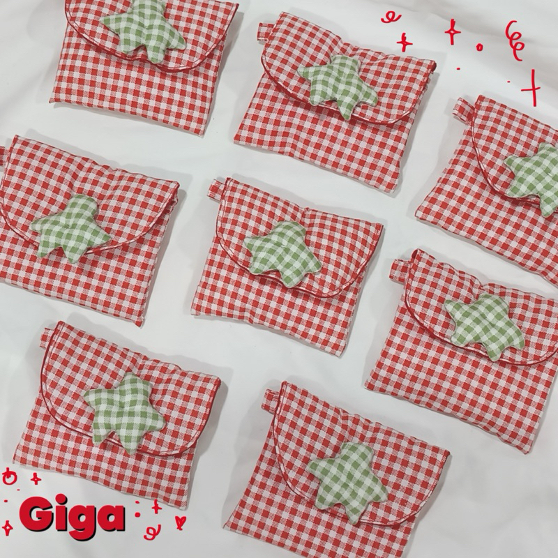Giga กระเป๋าสตางค์ Tomato ใส่บัตร ใส่เหรียญ ของจุ๊กจิ๊ก กระเป๋ามะเขือเทศ