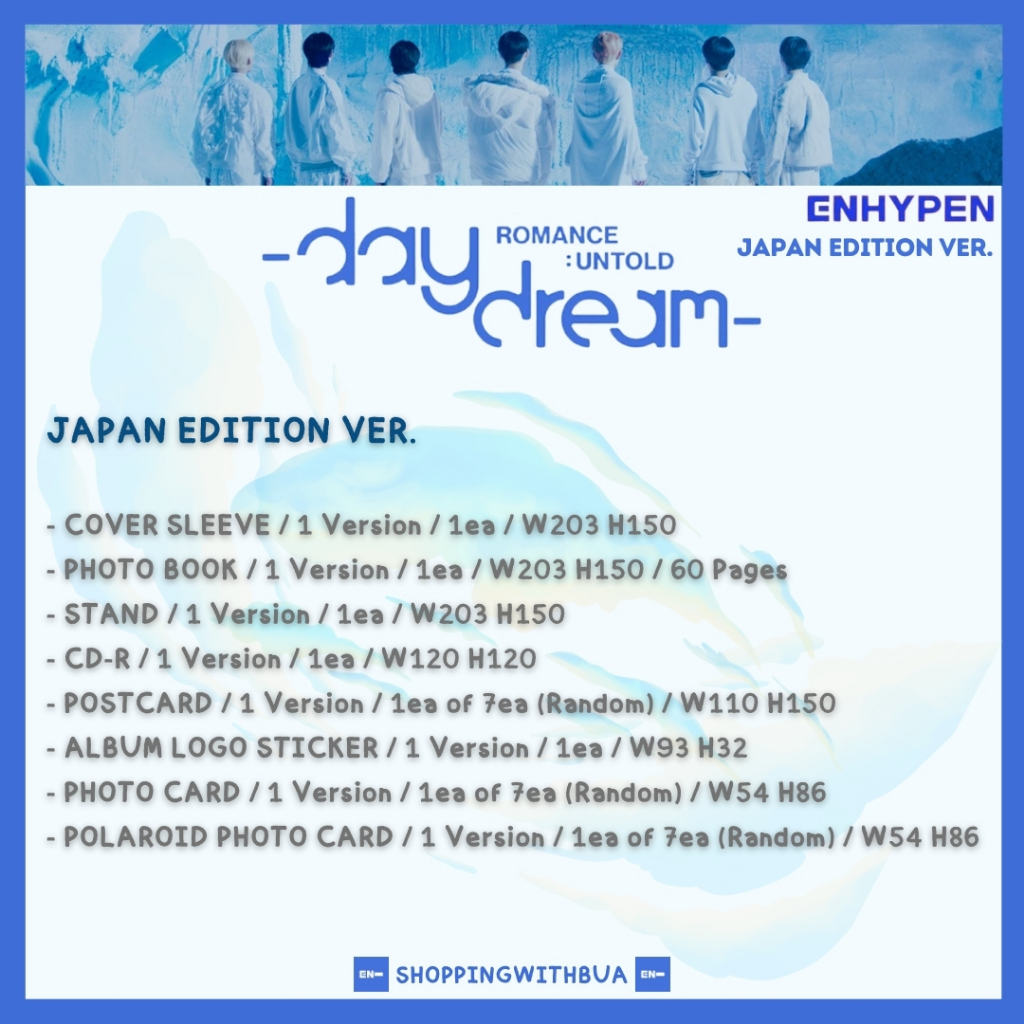 พร้อมส่ง‼️อัลบั้ม ENHYPEN ROMANCE : UNTOLD – daydream ราคา ถูกที่สุด ดีลบีเคเค แกลเลอรีภาพที่ 7