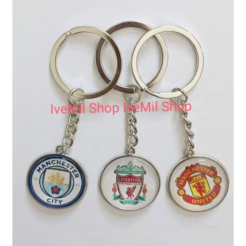 New🎉 พวงกุญแจ รูปโลโก้ทีมฟุตบอล สําหรับแฟนฟุตบอล ตัวจริง ของที่ระลึก