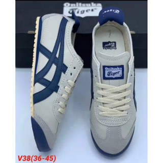 (ควร+เผื่อ1ไซส์)รองเท้าผ้าใบแบบหนัง🐯🐯มีเชือกใส่ได้หญิง ชายไซ…