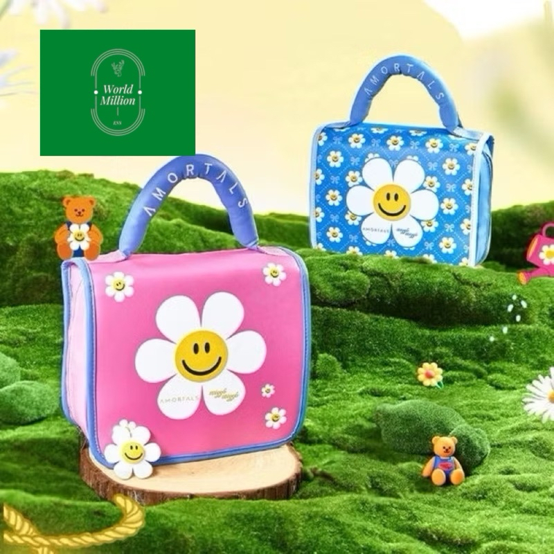 กระเป๋าเครื่องสําอาง Wiggle แบบพกพาเครื่องมือแต่งหน้ากระเป๋าถือมัลติฟังก์ชั่น กระเป๋าเอนกประสงค์ พร้