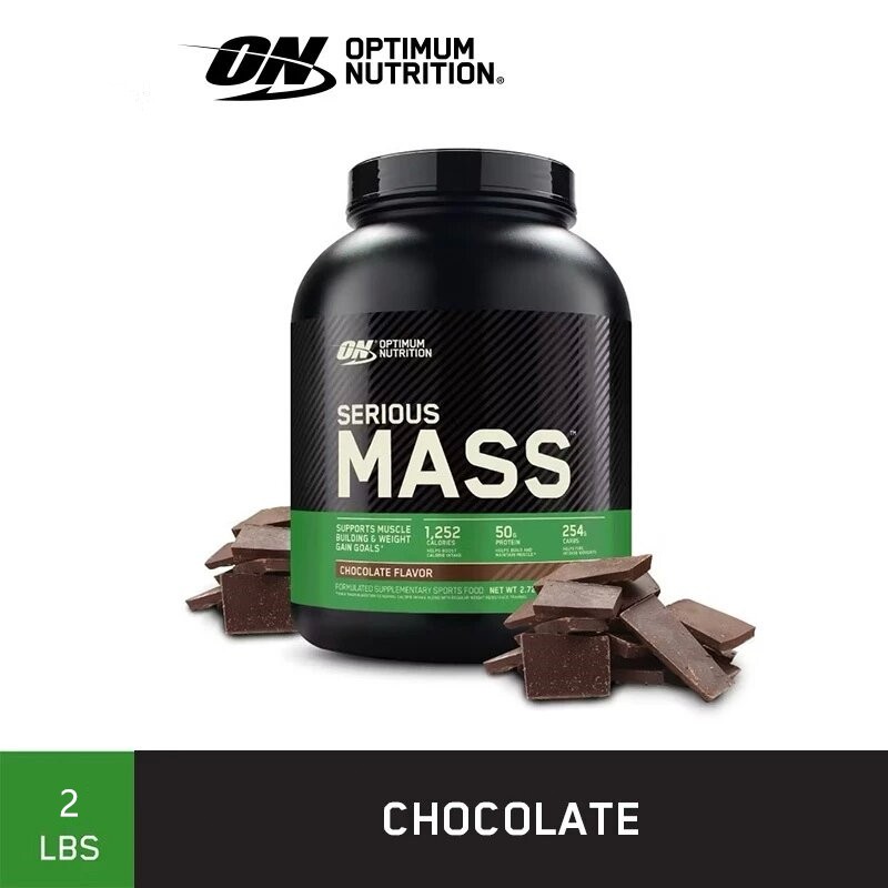 [ส่งฟรี!!] Optimum Nutrition Serious Mass Protein Weight Gainer 2 Lbs (Chocolate flavor）