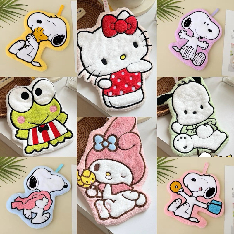 ผ้าอเนกประสงค์ ผ้าเช็ดมือลาย Sanrio & Snoopy