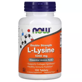 (ส่งออกภายในวัน) NOW Foods, L-Lysine, 500 / 1,000 mg, 100 / 250 Tablets. Amazing Nutrition, 1,000 mg, 360 Tablets