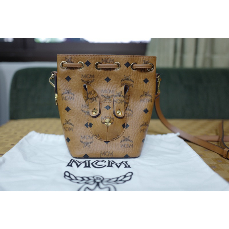 Used!! MCM Zoo Rabbit Bucket Bag