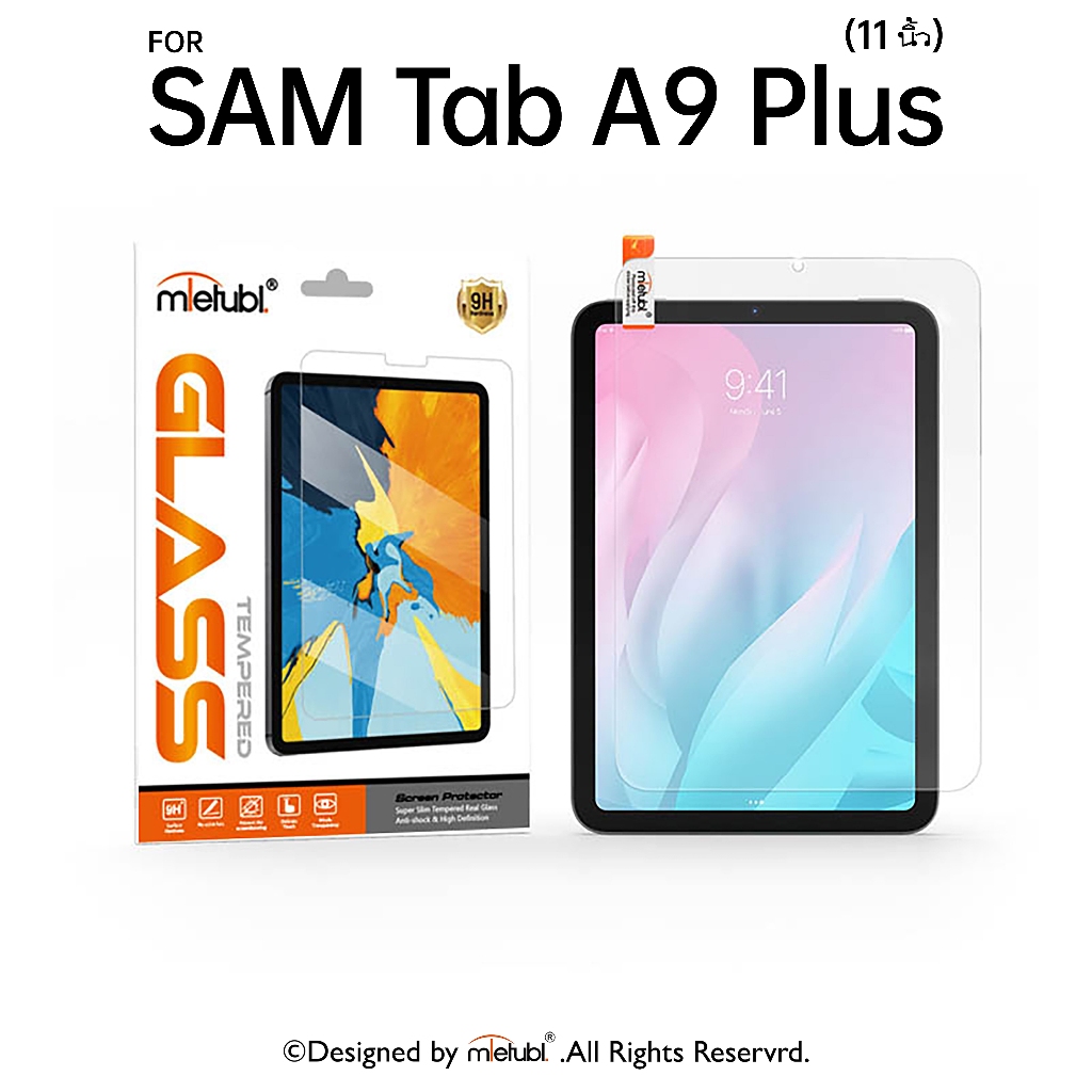 ฟิล์มกระจก ฟิล์มไฮโดรเจล Mietubl สำหรับ SAMSUNG Galaxy TAB A9 Plus มีอุปกรณ์ติดฟิล์มในกล่อง