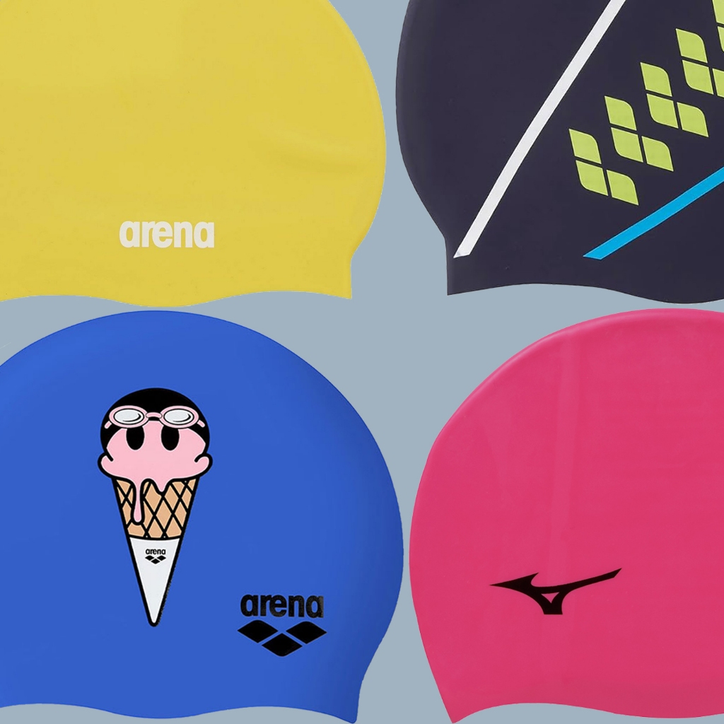 หมวกว่ายน้ำซิลิโคนแบบเต็มใบ Arena Japan และ Arena เกาหลี