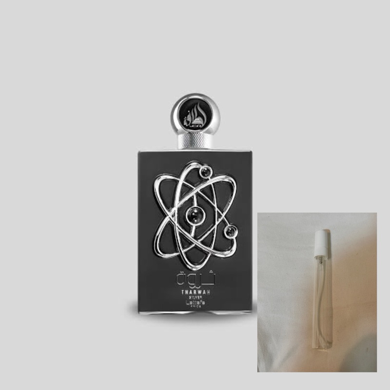 Tharwah Silver Lattafa Perfumes for menขนาดแบข10มล