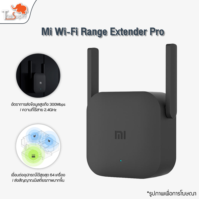 Xiaomi Wi-Fi Amplifier Pro ตัวขยายสัญญาณ wifi เครื่องขยายสัญญาณ WiFi (300Mbps) ตัวขยายสัญญาณไวไฟ ขยายให้สัญญานกว้างขึ้น