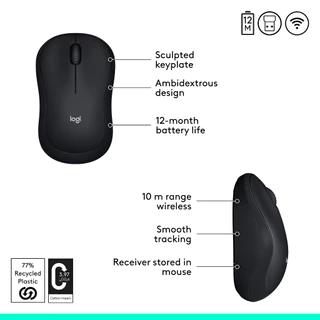 Logitech B175 Wireless Mouse 2.4GHz with USB Mini Receiver 1000 DPI (เมาส์ไร้สาย usb)
