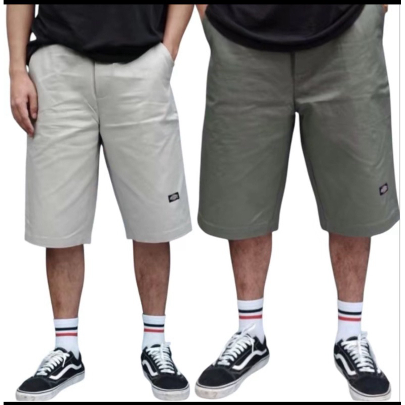 กางเกงขาสั้น DK ผ้าทน คลุมเข่า วินเทจ ใส่สบาย สีผ้าไม่ตก ซิปลื่นไม่เป็นสนิม