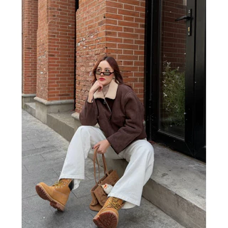 MALIMAYS - Harrow Suede Jacket แจ็คเก็ตหนังกลับบุขน