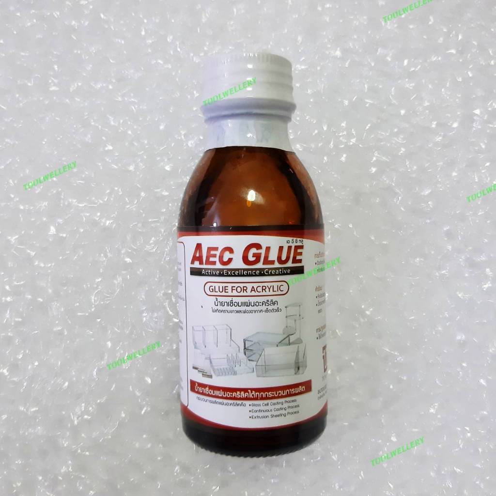 Aec glue น้ำยาเชื่อมแผ่นอะคริลิคชนิดไร้คราบขาว 110g