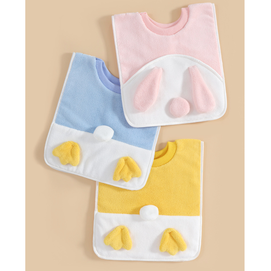(WashBib) ผ้ากันเปื้อนเด็ก สำหรับใส่กันเปียก รุ่นผ้าขนหนูไมโคไฟเบอ - BIBWash