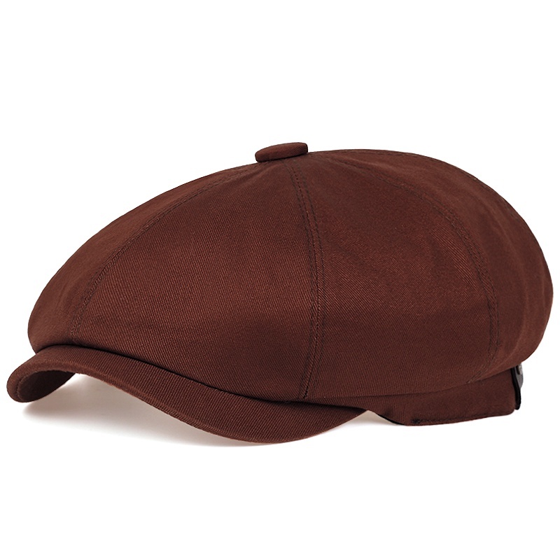 Unisex Beret แปดเหลี่ยม Newsboy หมวกกลางแจ้ง Casual อเนกประสงค์ Beret หมวก Peaked หมวกคลาสสิก Beret - รูปที่ 3