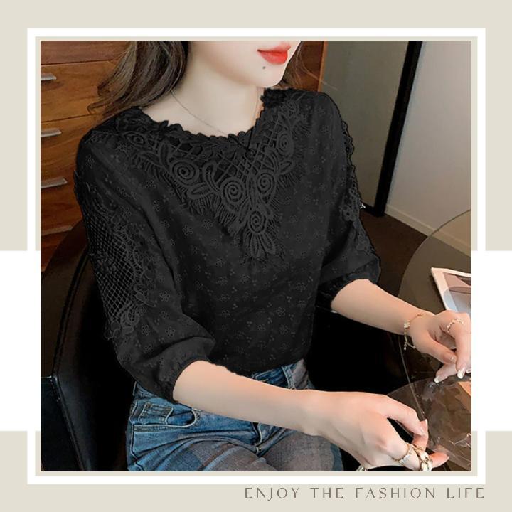 FBAShop งานใหม่พร้อมส่งมาก เสื้อผ้าแฟชั่นสำหรับสาวๆ รุ่นนี้เป็นงานลูกไม้น่ารักมาก เนื้อผ้าดี มีให้เลือกหลายสี ราคาดีมาก