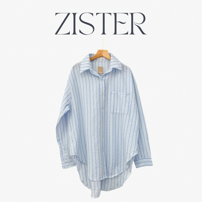 ZISTER | เสื้อเชิ้ตแขนยาวลายทาง ZV172L