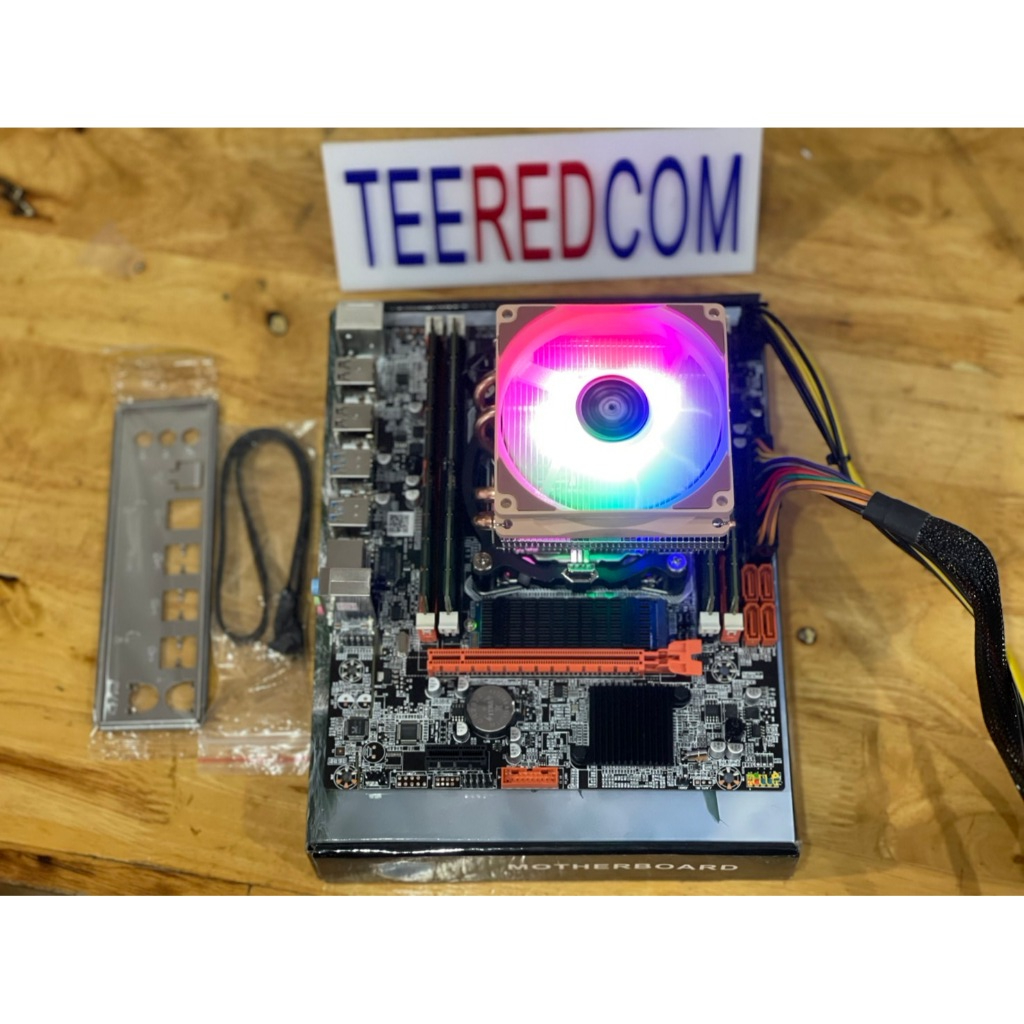ชุด Mb X99+cpu+ram 12คอร์ INTEL XEON E5 2676 V3 12c/24t  + ram16-128gb/M.2 NVME พร้อมซิ้งค์พัดลม