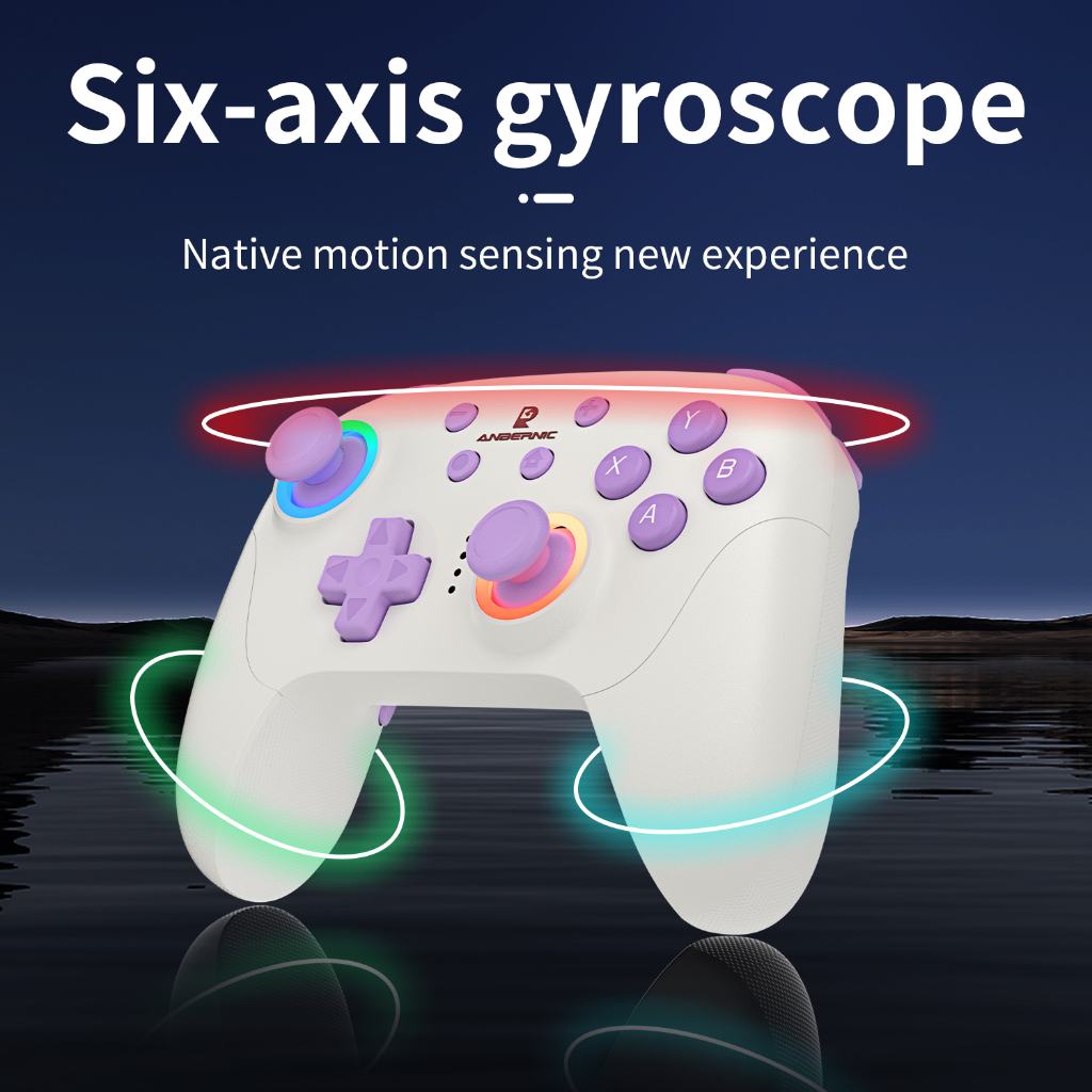 ANBERNIC RG P01 จอยบูลทูธ มีไฟRGB ระบบสั่น รองรับ Switch PC steam IOS Android XBOX  รับประกัน 1ปี