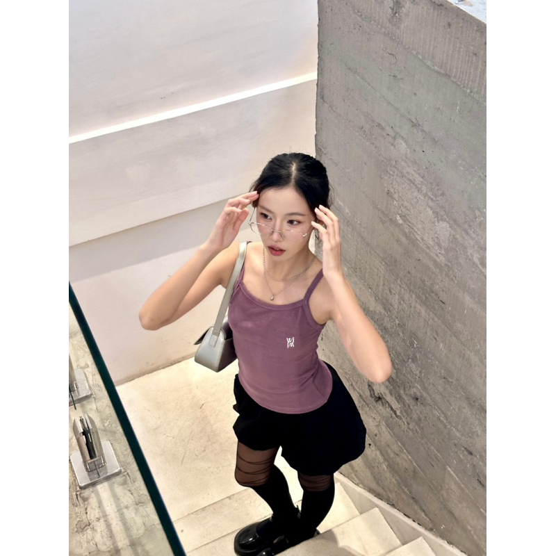 (พร้อมส่ง) Wangjai - Goodday Top 🪴☀️         สายเดี่ยวเข้ารูปทรงสวย