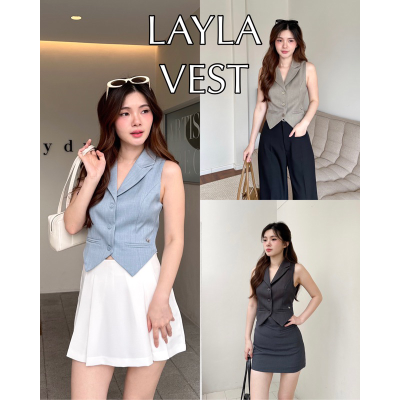 LAYLA VEST ใช้โค้ดลด 30% เหลือ 413.-