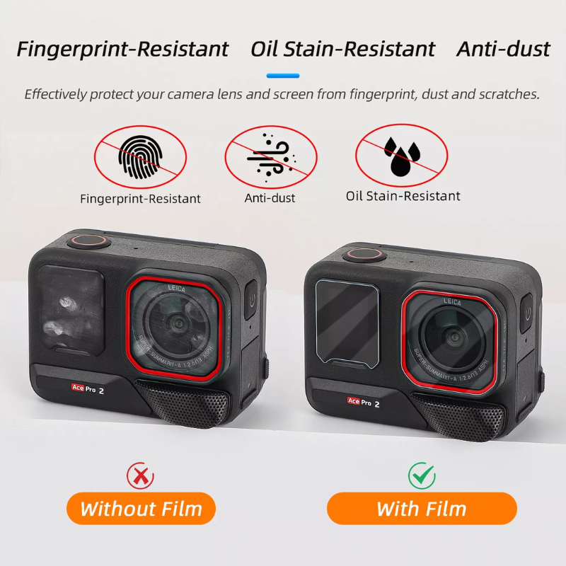 Telesin Tempered film kit for Insta360 ACE PRO 2