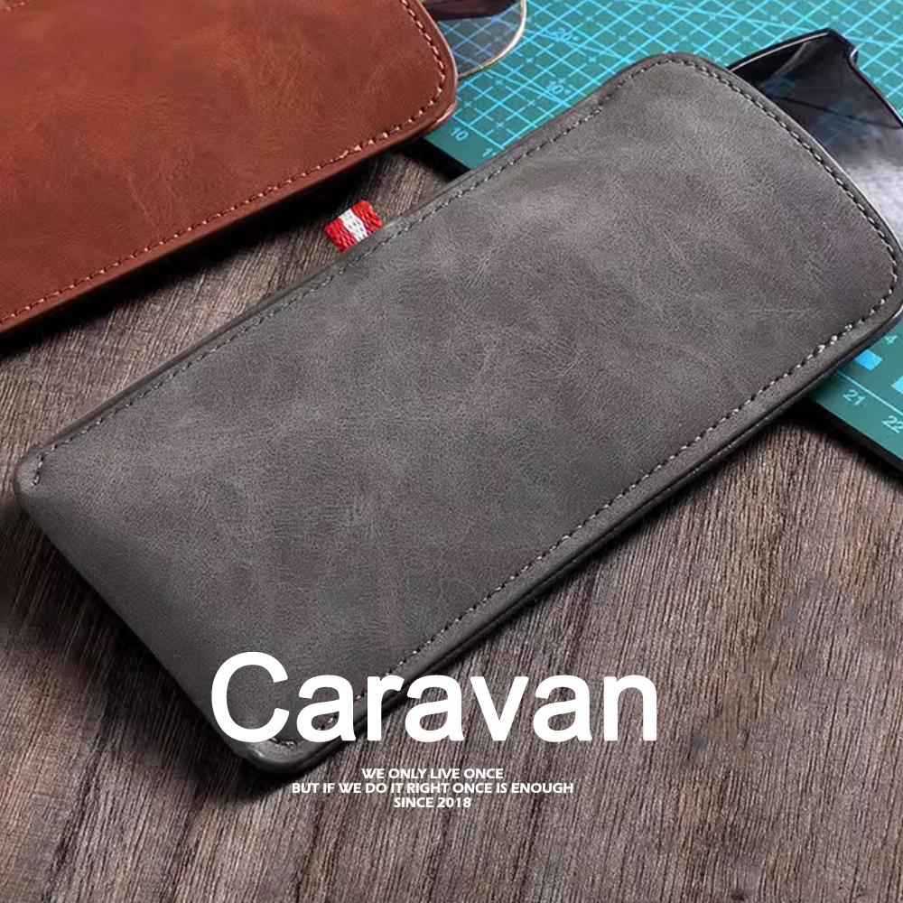 Caravan Crew Glasses bag เคสใส่แว่น ซองหนังใส่แว่น  เคสหนัง ฝาปิด กล่องแว่น