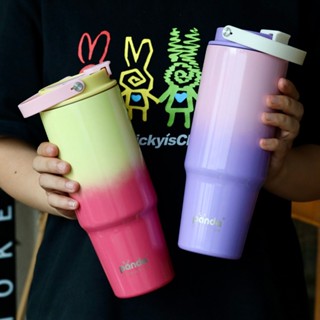 PANDA new แก้วเก็บความเย็น 900ml แก้วมีหูหิ้ว แก้วน้ำเก็บควา…